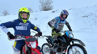 Выбираем резину на зиму для эндуро, мотокросса и питбайка. Заводская шиповка, самодельные шипы и др