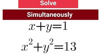 Solve for x and y in Equations FAST! || Olympiad Math Equation || How To Solve #viral #maths #trend