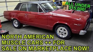 VINTAGE NORTH AMERICAN MUSCLE \u0026 CLASSIC CARS For Sale Now Under $15,000 - Links to the Ads Below!