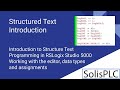 Structured Text PLC Programming | Introduction to ST in RSLogix Studio 5000 Allen Bradley Tutorial