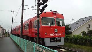 いつまでも聞こえるジョイント音 伊予鉄 3000系 横河原駅発車