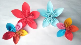 How to make a Kusudama paper flower/origami paper flower/Tutorial.. Paper flower Diy