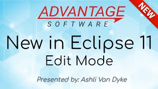 New in Eclipse 11: Edit Mode