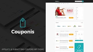 Couponis - Affiliate \u0026 Submitting Coupons WordPress Theme Free Download