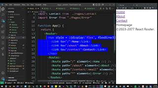 React Router V6 Tutorial (Simple NavBar Example)