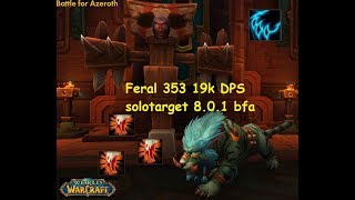 Feral dps 8.0.1 BfA 19k germaneken