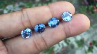 Blue spinel.  Slight color change to purple in incandescent light.