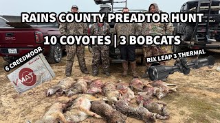 Rains County Preadtor Hunt | Highlights| East Texas coyote tournament | Thermal coyote hunting