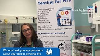 HIV testing at Salford Royal Emergency Department- How testing works