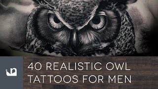 40 Realistic Owl Tattoos For Men