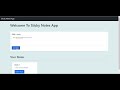 Sticky Note Apps using JavaScript