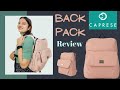 What's in My Travel Backpack? Caprese Travel Backpack Review | Saru's Empire