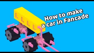 Make your own car game in fancade