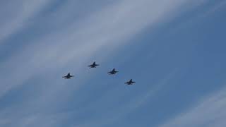 CF-18 Hornets - Missing Man formation - Bagotville Air Show 2024