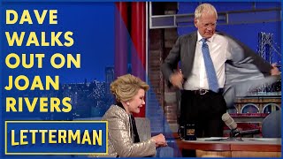 Dave Walks Out On Joan Rivers | Letterman