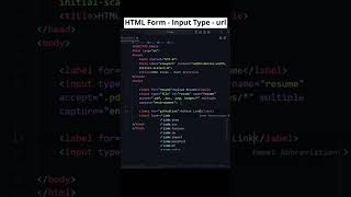 Master HTML Input Type 'URL' with Step-by-Step Example! #htmlform #codewithmayur