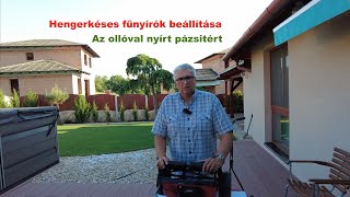 Hengerkéses gépek beállítása - az ollóval nyírt pázsitért