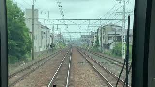 [前面展望]JR東海道線（京都線）摂津富田駅からJR総持寺駅