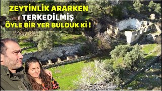 ZEYTİNLİK BAKARKEN TERKEDİLMİŞ ÖYLE BİR YER BULDUK Kİ ! | KÖY BELGESELİ | VLOG