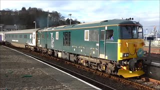 Caledonian Sleeper Class 73, First Ever Visit to OBAN! 13/02/16