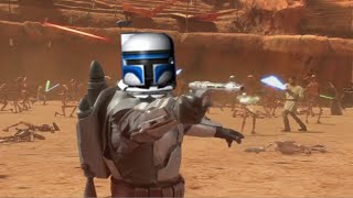 Battle of Geonosis but only with Lego Star Wars Sounds