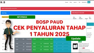 DANA BOP TAHAP 1 TAHUN 2025 DISALURKAN CEK YUK !!!