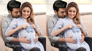 Pregnant Alia Bhatt Flaunting her Baby Bump with Husband Ranbir Kapoor