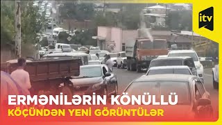 Xankəndi və Xocalını könüllü tərk edən ermənilərin böyük köçü