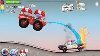 Hill Climb Racing - FIRE TRUCKrescue Police car in HIGHWAYAndroid Gameplay