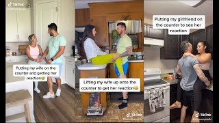 Lifting My 💕 WIFE / GF 💕 on the Kitchen counter To See Her Reaction 🤗