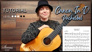 Canon in D by Johann Pachelbel - Classical Guitar Tutorial