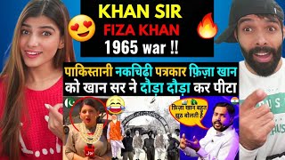 Pakistani journalist Fiza Khan was slammed by Khan sir and washed 😃 | 1965 | india vs pakistan