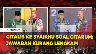 Momen Cawagub Gitalis Sanggah Cagub Syaikhu soal Citarum: Jawabannya Kurang Lengkap!