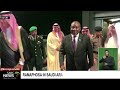 President Cyril Ramaphosa arrives in Saudi Arabia on a state visit