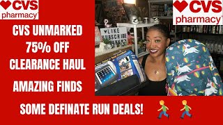 RUN 🏃🏽‍♀️ DEAL 75% CVS UNMARKED CLEARANCE HAUL|AWESOME DEALS FOR A FRACTION OF THE COST 😍