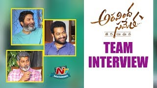 Aravinda Sametha Team Funny Interview | NTR | Trivikram | Jagapati Babu | NTV ENT