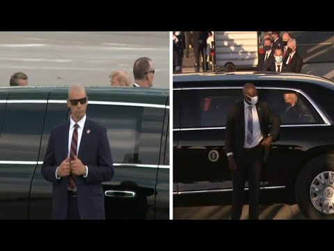 Best Secret Service in Action from President Trump vs. President Biden