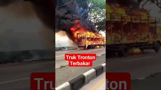 Truk Tronton Terbakar#shorts #shortvideo #automobile #beko #mobil #trailer #truck #excavator #bus