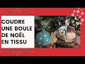 COUDRE UNE BOULE DE NOËL EN TISSU. #couture