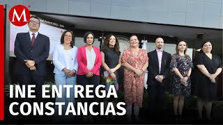 INE comienza entrega de constancias de mayoría a legisladores electos