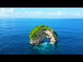 flying over bali 4k • the tropical paradise and cultural wonders peaceful music