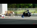 第５９６回　へなちょこライダー走行会　かねちゃん　ガッキーさん　スラローム