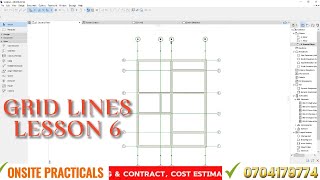 ARCHICAD LESSON 6 -  GRID LINES