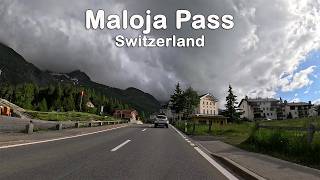 Maloja Pass in Switzerland 🇨🇭 | Road Trip in the Alps in stunning 4k