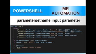 PowerShell - ParameterSetName
