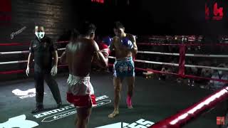 สมิงดำ ลูกสวน VS ฟ้าพยัพ ควายทองยิม (Samingdam Looksuan VS Fahpayab Khwaythog gym) Krudam Fight