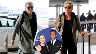 After learning of yet another purported T.J. Holmes affair, Amy Robach departs New York City via...