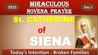 St. Catherine of Siena Novena Prayer Day 1 2022