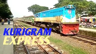 Kurigram Express Train Through Passing At pachbibi Railway Station,Joypurhat||BD TRAIN.COM