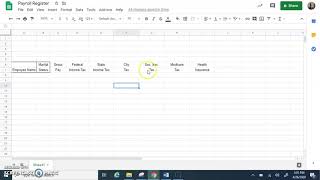 Create a Payroll Register